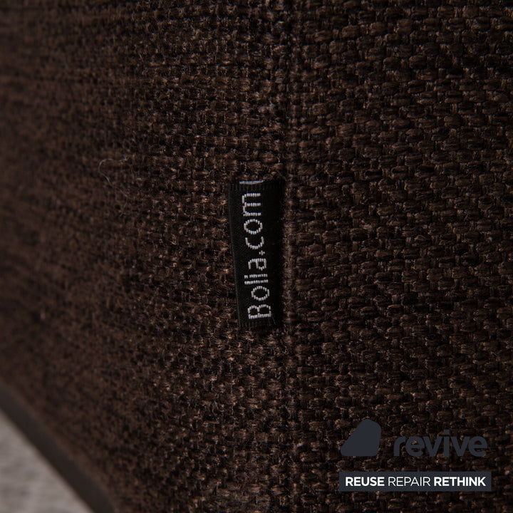 Bolia Sepia Stoff Hocker Dunkelbraun Braun