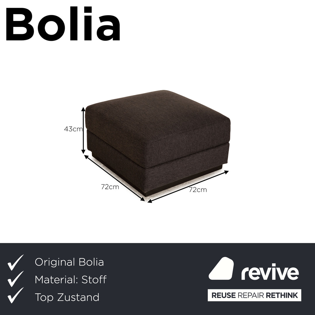 Bolia Sepia Stoff Hocker Grau