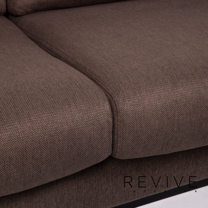 Bolia Sepia Stoff Sofa Braun Dreisitzer Couch #13495