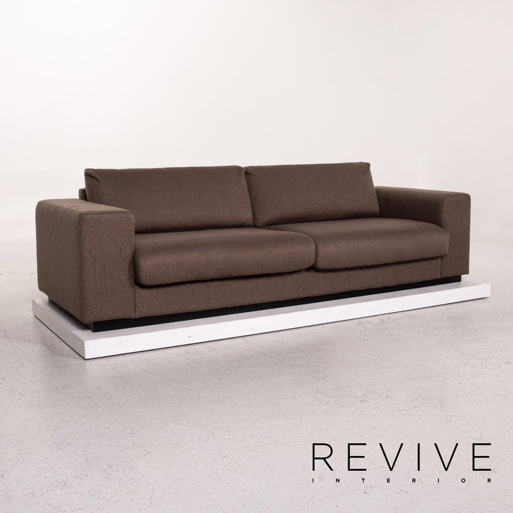 Bolia Sepia Stoff Sofa Braun Dreisitzer Couch #13495