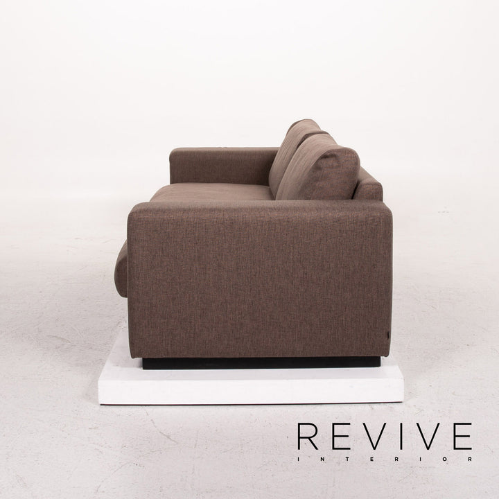 Bolia Sepia Stoff Sofa Braun Dreisitzer Couch #13495