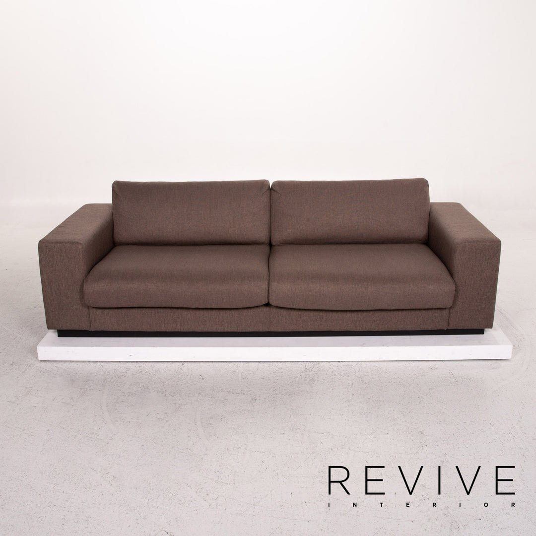 Bolia Sepia Stoff Sofa Braun Dreisitzer Couch #13495