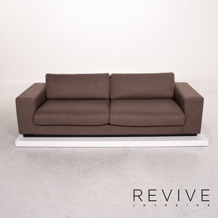 Bolia Sepia Stoff Sofa Braun Dreisitzer Couch #13495
