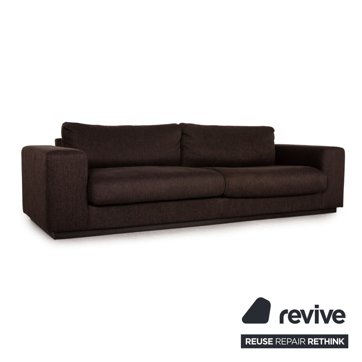 Bolia Sepia Stoff Sofa Dunkelbraun Dreisitzer Couch