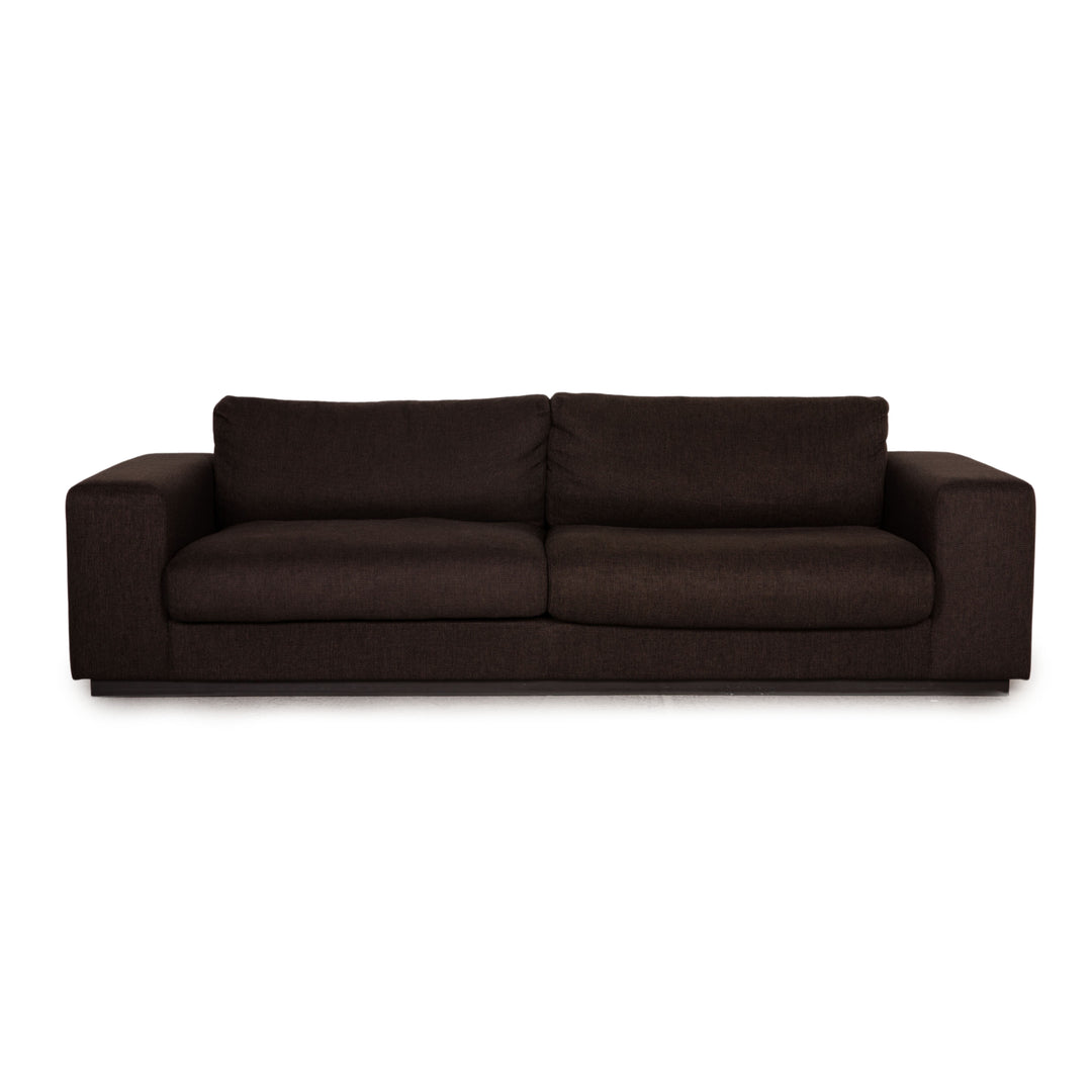 Bolia Sepia Stoff Sofa Dunkelbraun Dreisitzer Couch