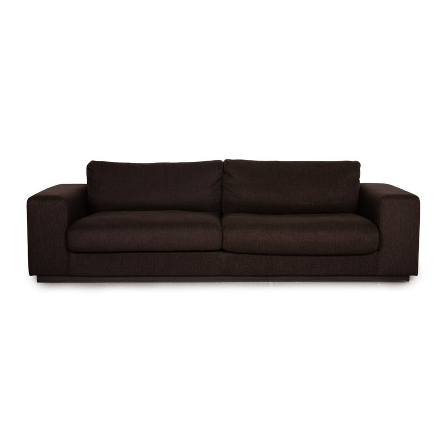 Bolia Sepia Stoff Sofa Dunkelbraun Dreisitzer Couch