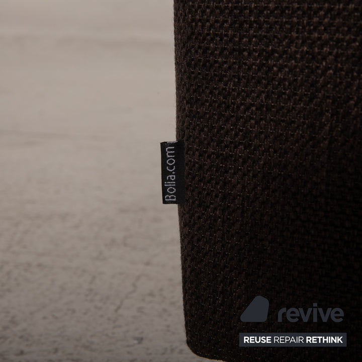 Bolia Sepia Stoff Sofa Dunkelbraun Dreisitzer Couch