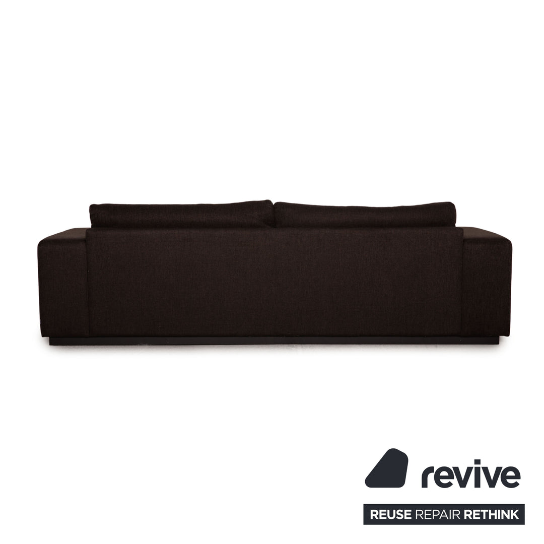 Bolia Sepia Stoff Sofa Dunkelbraun Dreisitzer Couch