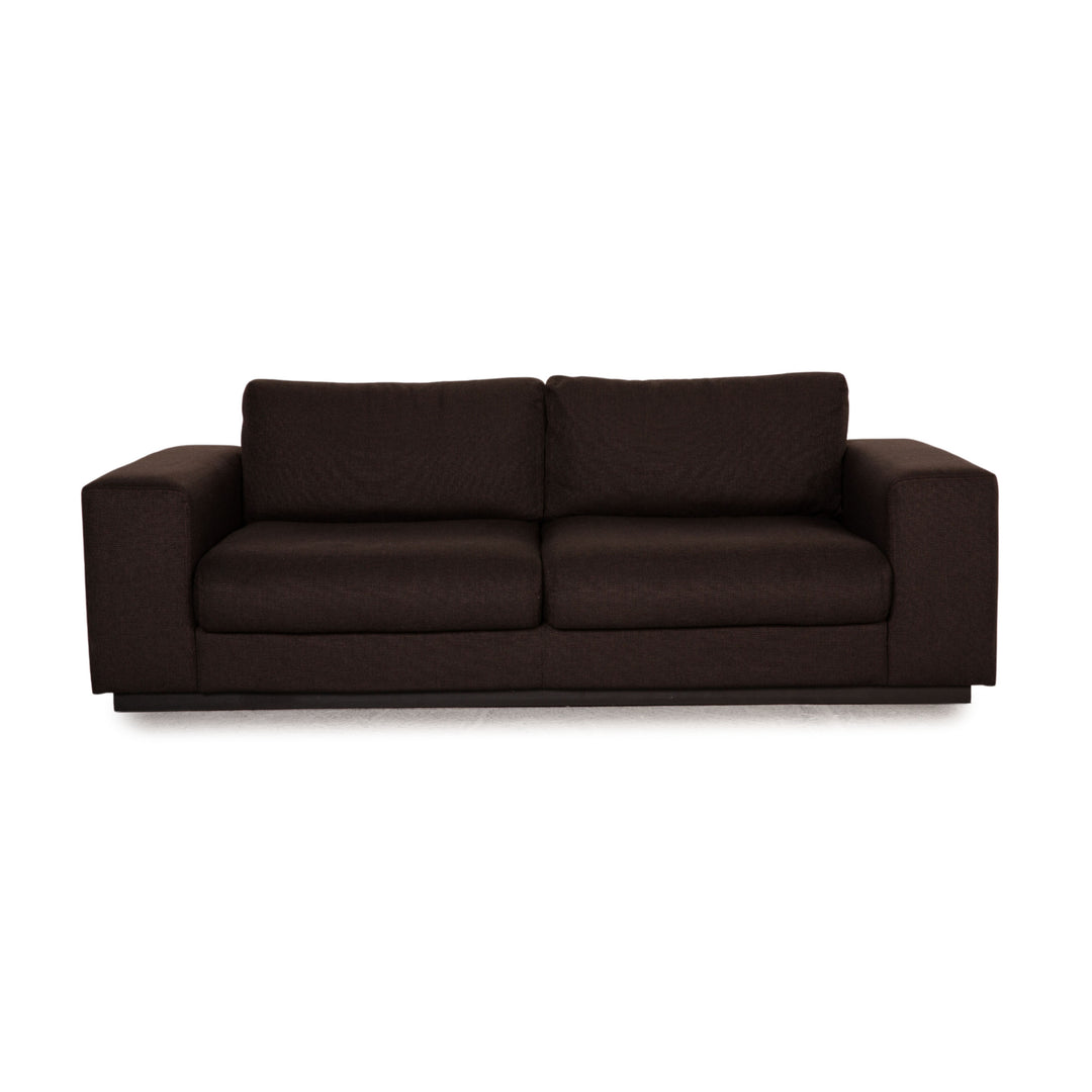 Bolia Sepia Stoff Sofa Dunkelbraun Zweisitzer Couch