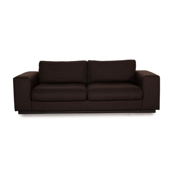 Bolia Sepia Stoff Sofa Dunkelbraun Zweisitzer Couch