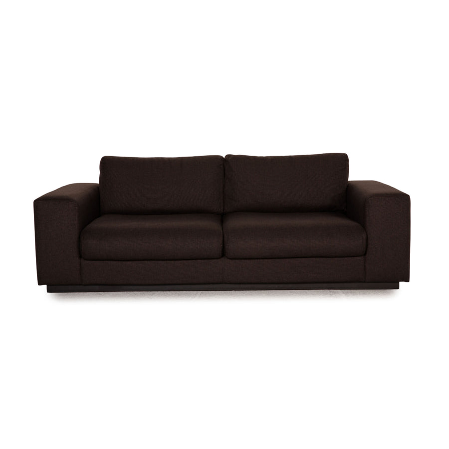 Bolia Sepia Stoff Sofa Dunkelbraun Zweisitzer Couch