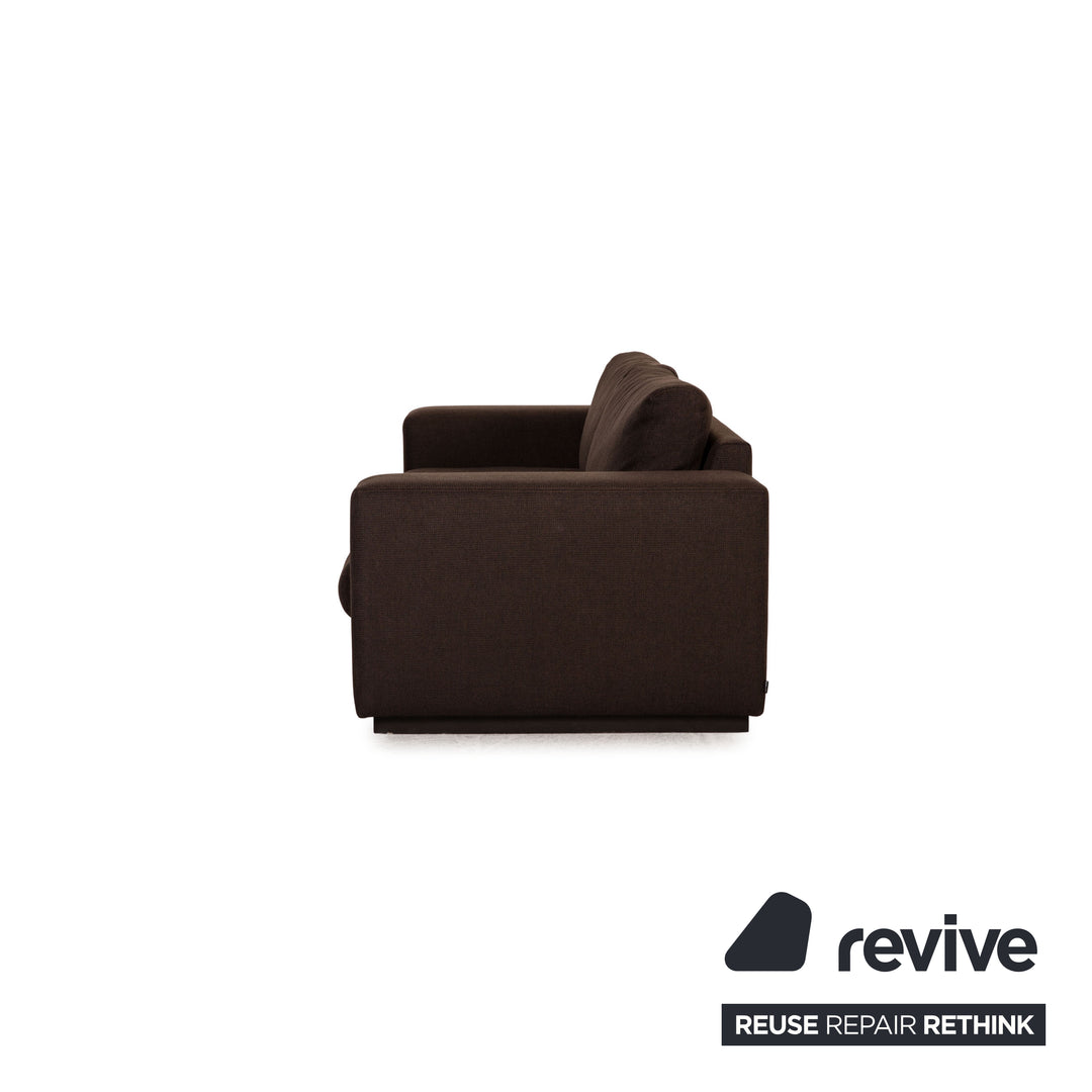 Bolia Sepia Stoff Sofa Dunkelbraun Zweisitzer Couch