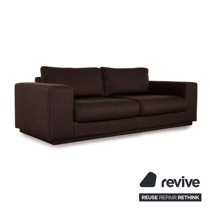 Bolia Sepia Stoff Sofa Dunkelbraun Zweisitzer Couch