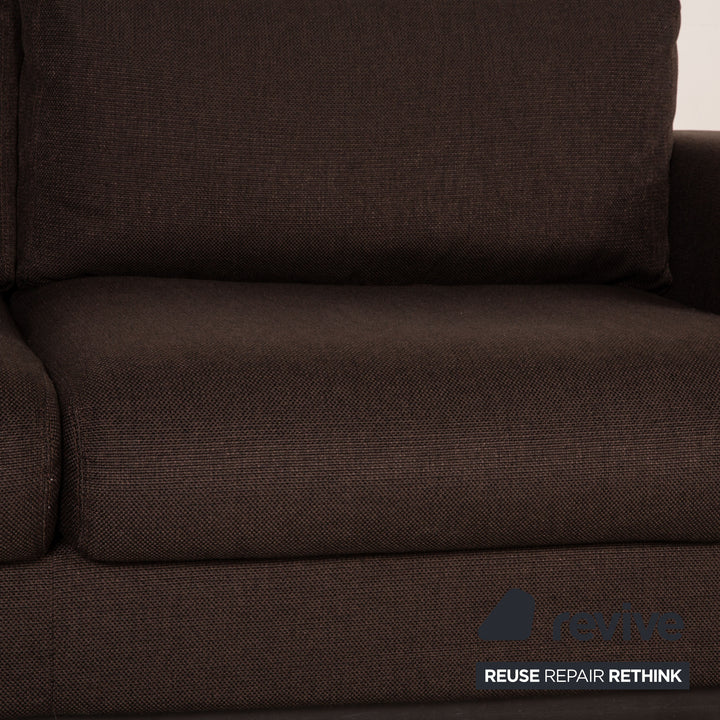 Bolia Sepia Stoff Sofa Dunkelbraun Zweisitzer Couch