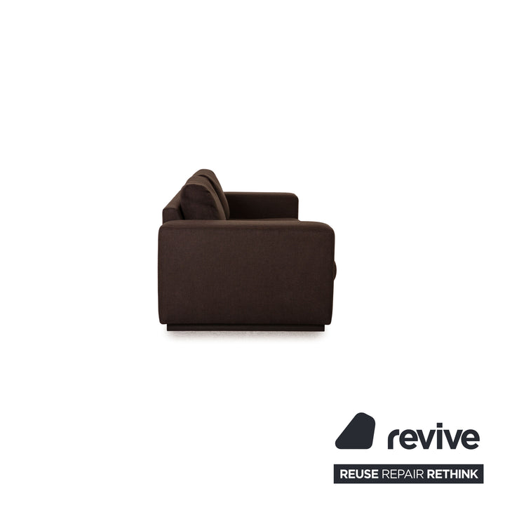 Bolia Sepia Stoff Sofa Dunkelbraun Zweisitzer Couch