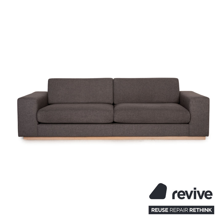 Bolia Sepia Stoff Sofa Garnitur Grau 2xDreisitzer Hocker
