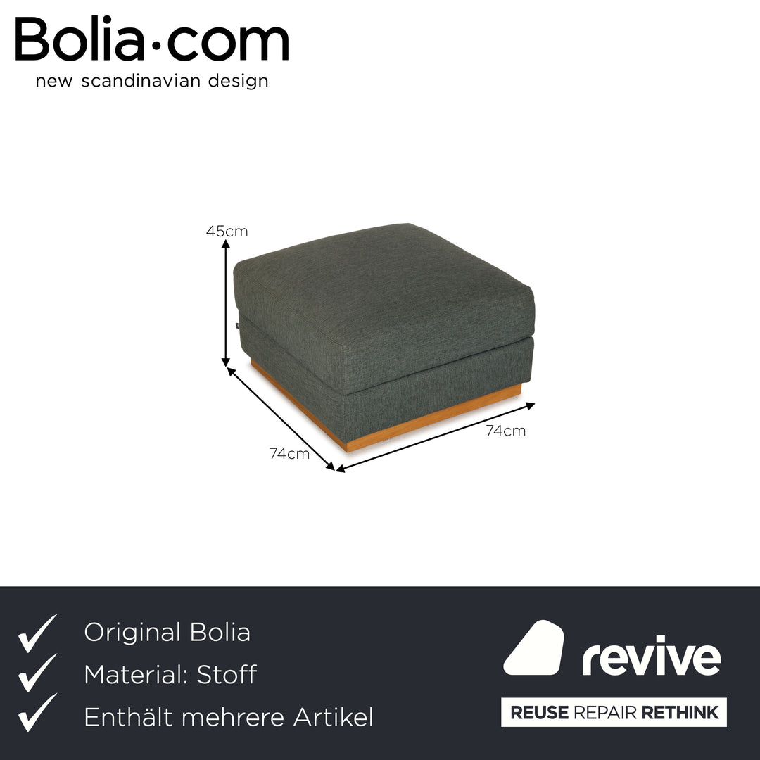 Bolia Sepia Stoff Sofa Garnitur Türkis Viersitzer Couch