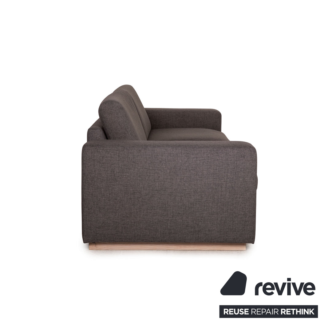 Bolia Sepia Stoff Sofa Grau Dreisitzer Couch
