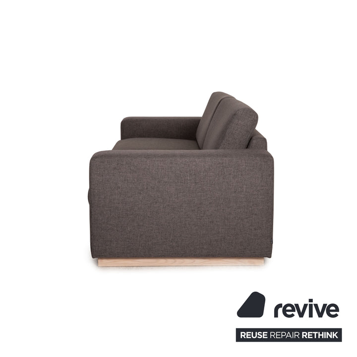 Bolia Sepia Stoff Sofa Grau Dreisitzer Couch