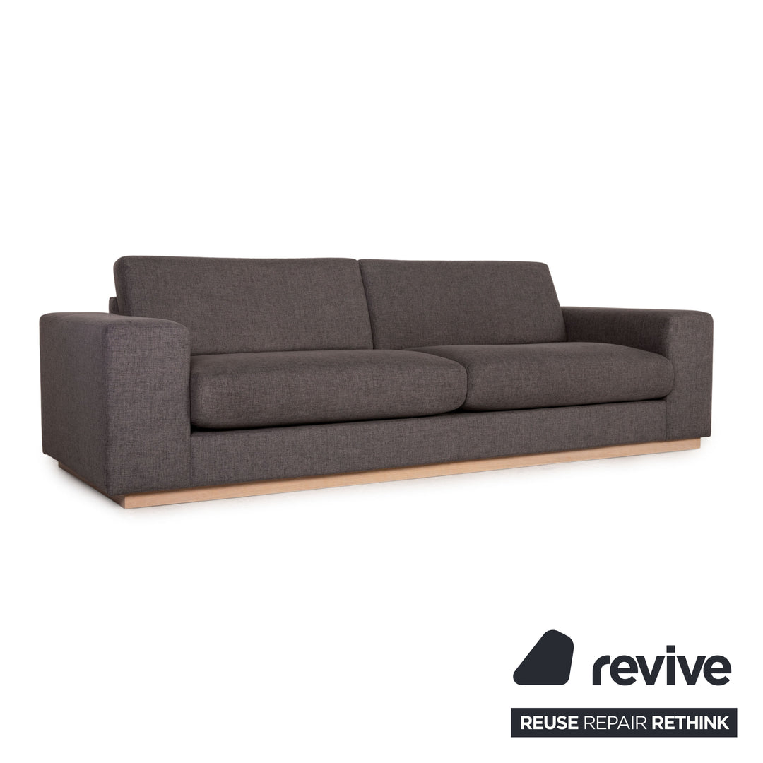 Bolia Sepia Stoff Sofa Grau Dreisitzer Couch