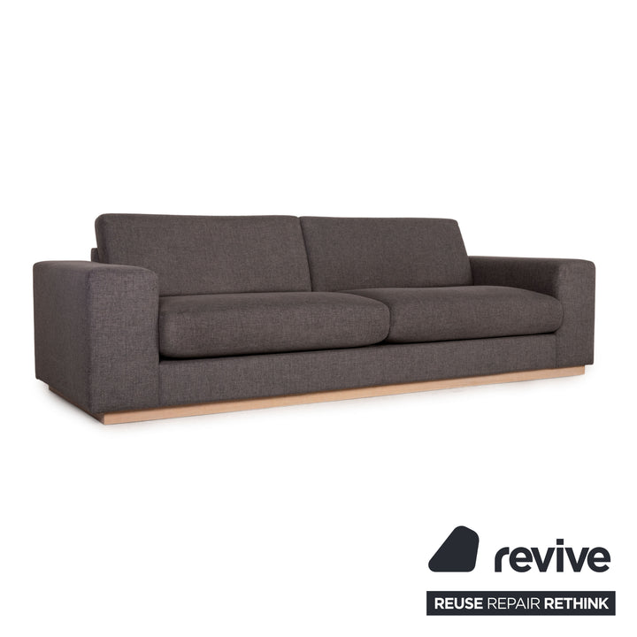 Bolia Sepia Stoff Sofa Grau Dreisitzer Couch