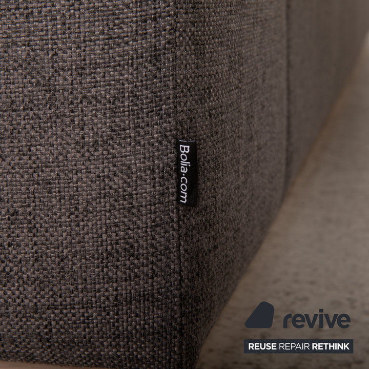 Bolia Sepia Stoff Sofa Grau Dreisitzer Couch