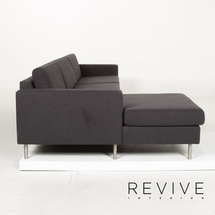 Bolia Stoff Ecksofa Anthrazit Grau Sofa Couch #13366
