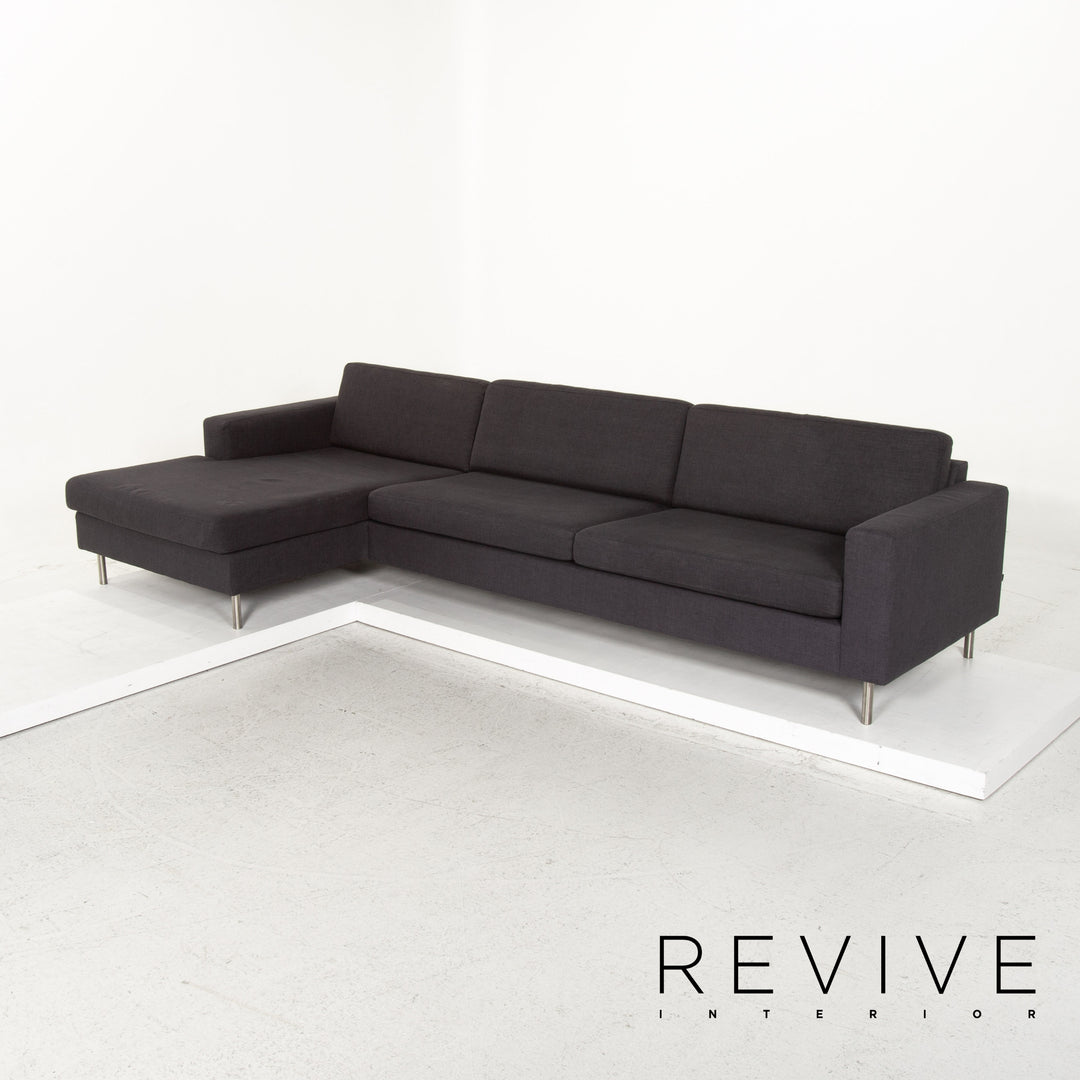 Bolia Stoff Ecksofa Anthrazit Grau Sofa Couch #13366
