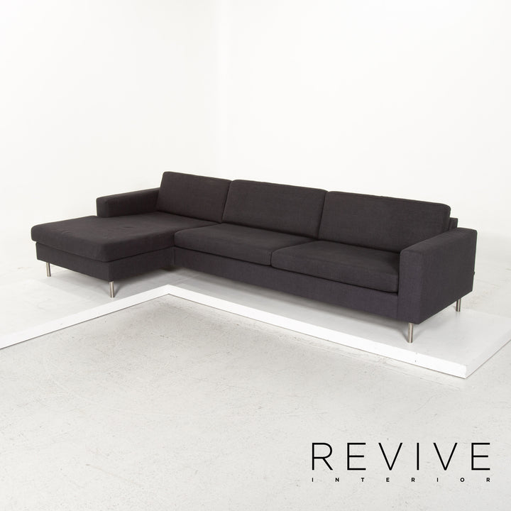 Bolia Stoff Ecksofa Anthrazit Grau Sofa Couch #13366