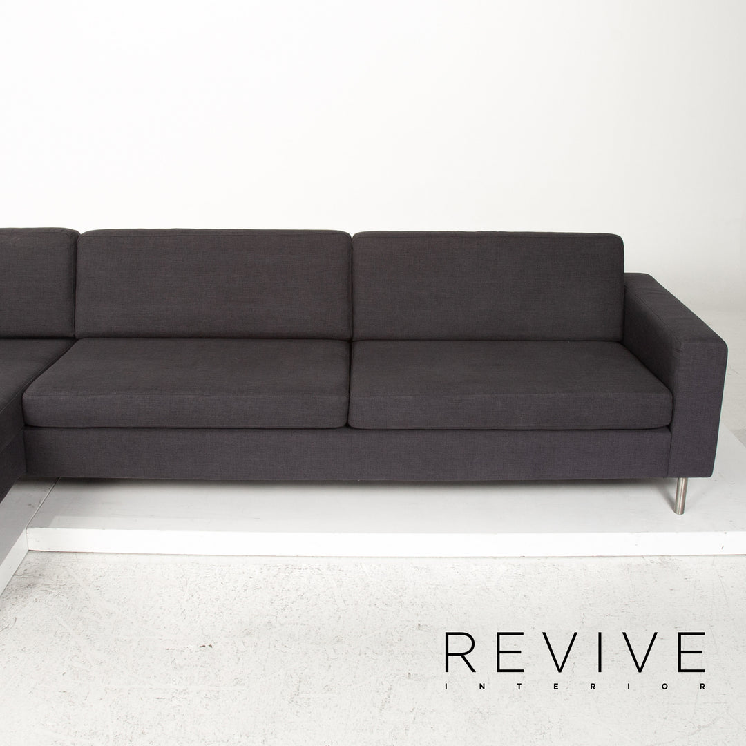 Bolia Stoff Ecksofa Anthrazit Grau Sofa Couch #13366