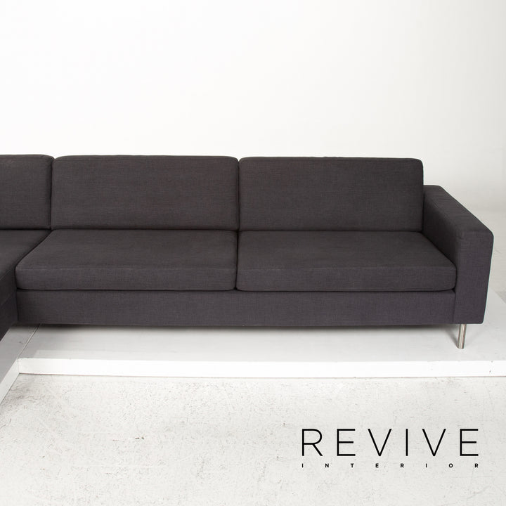 Bolia Stoff Ecksofa Anthrazit Grau Sofa Couch #13366