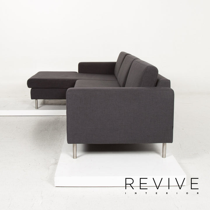 Bolia Stoff Ecksofa Anthrazit Grau Sofa Couch #13366