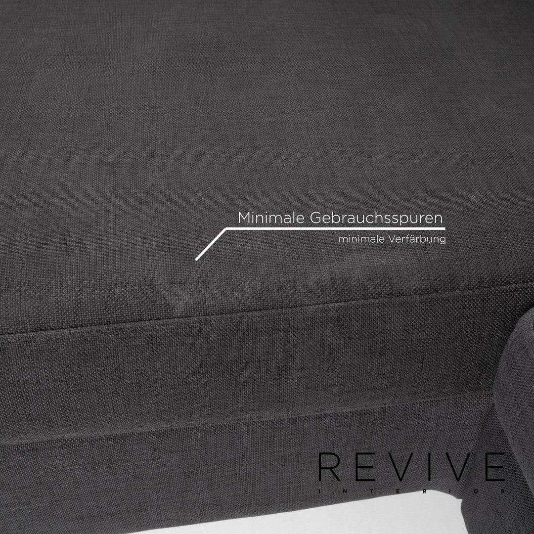 Bolia Stoff Ecksofa Anthrazit Grau Sofa Couch #13366