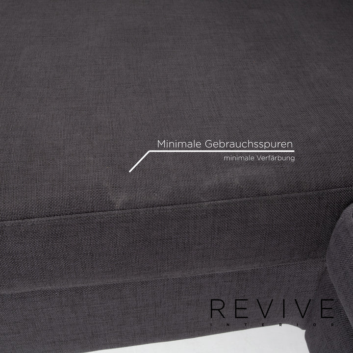 Bolia Stoff Ecksofa Anthrazit Grau Sofa Couch #13366