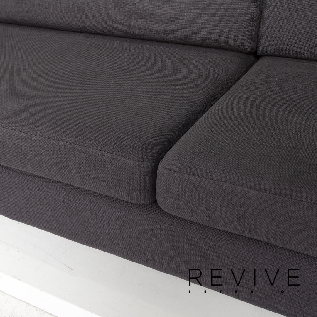 Bolia Stoff Ecksofa Anthrazit Grau Sofa Couch #13366