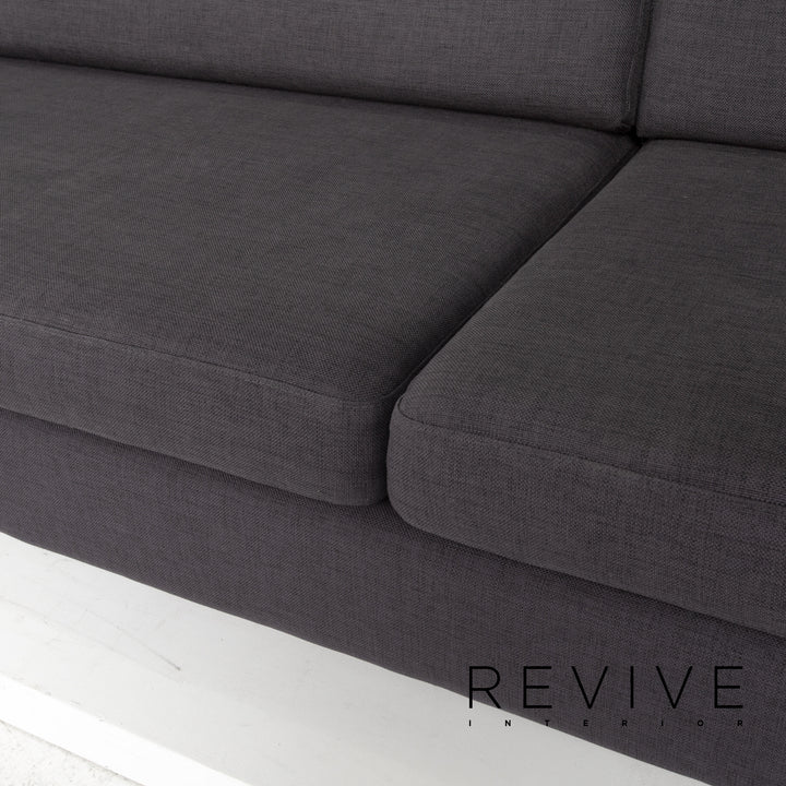 Bolia Stoff Ecksofa Anthrazit Grau Sofa Couch #13366