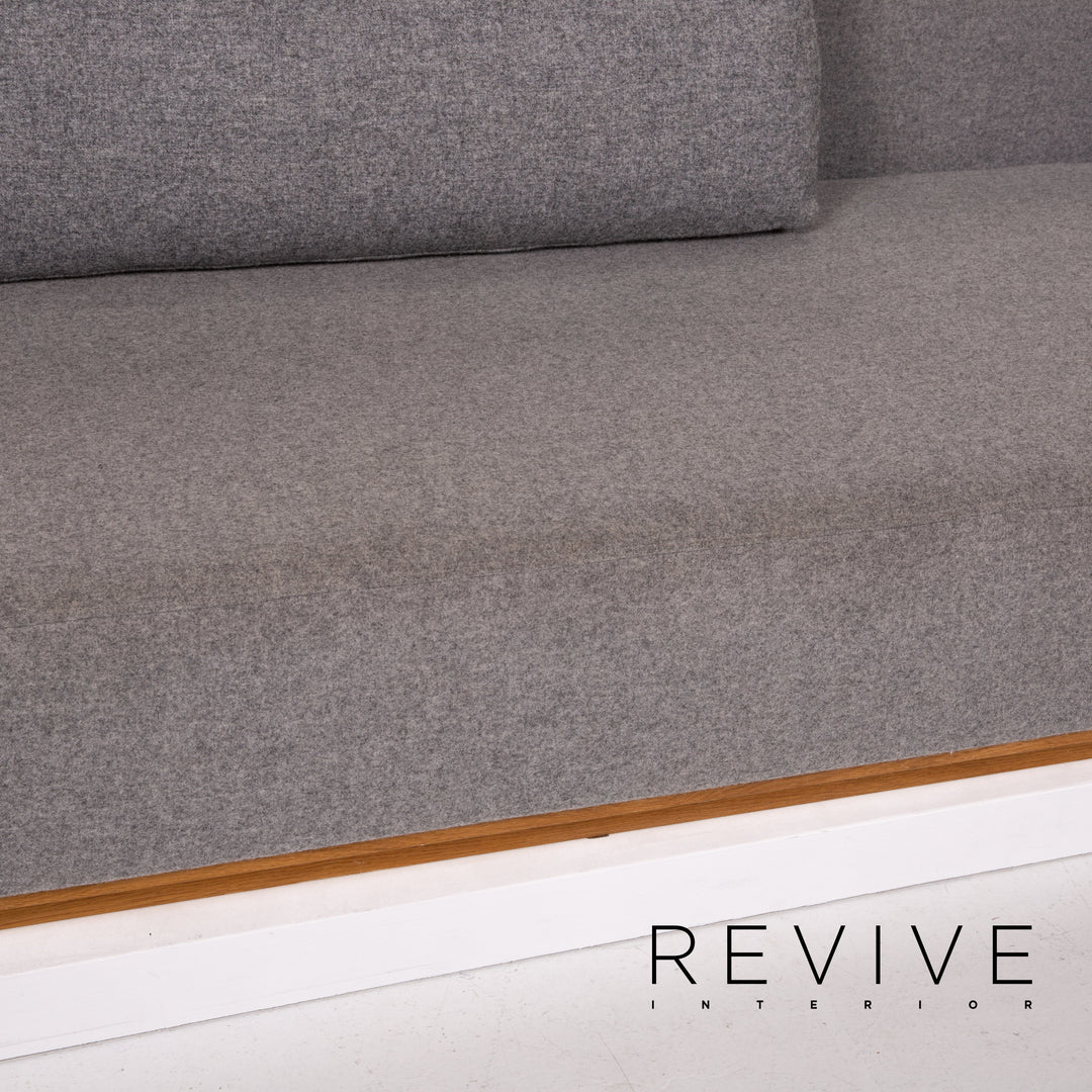 Bolia Stoff Ecksofa Grau Filz Sofa Couch #13892