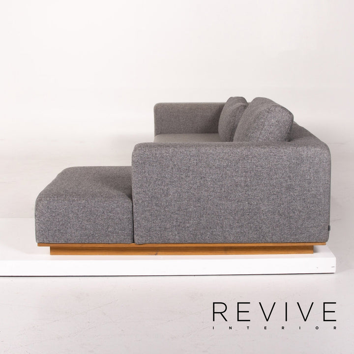 Bolia Stoff Ecksofa Grau Filz Sofa Couch #13892