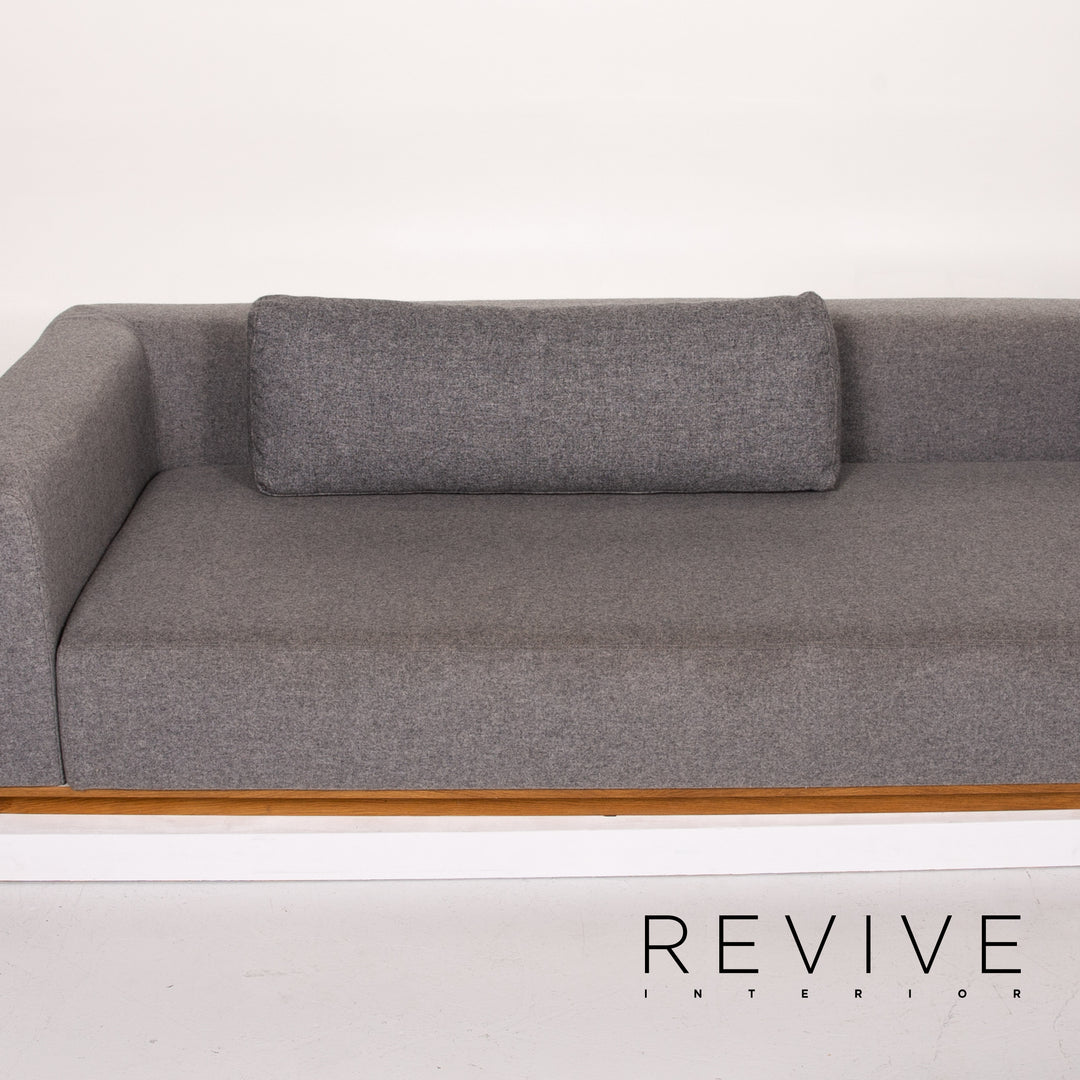 Bolia Stoff Ecksofa Grau Filz Sofa Couch #13892