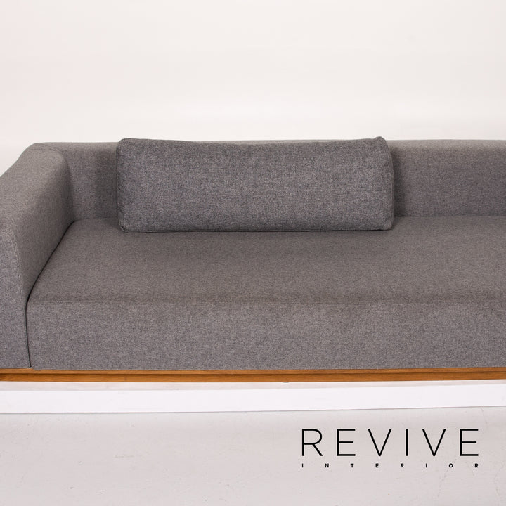 Bolia Stoff Ecksofa Grau Filz Sofa Couch #13892