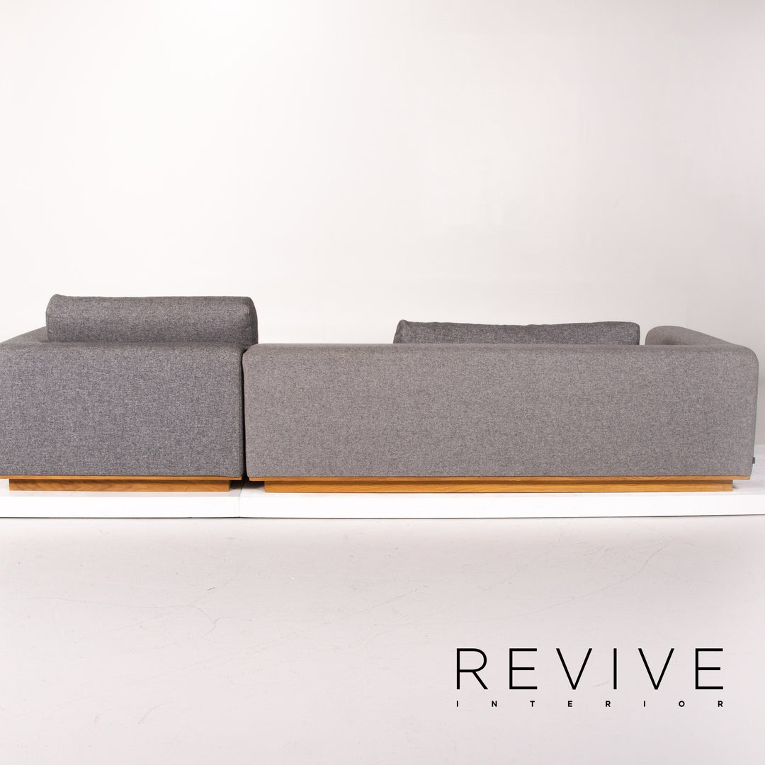 Bolia Stoff Ecksofa Grau Filz Sofa Couch #13892