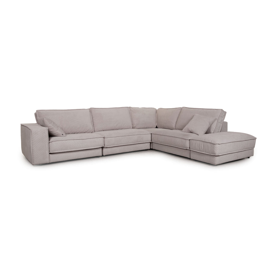 Bolia Noora Samt Stoff (Linea, Beige) Sofa Beige Ecksofa Couch