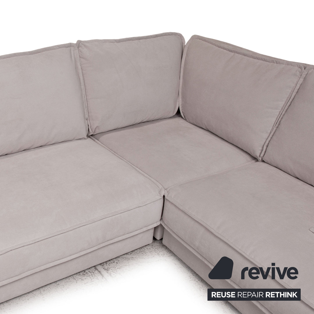 Bolia Noora Samt Stoff (Linea, Beige) Sofa Beige Ecksofa Couch