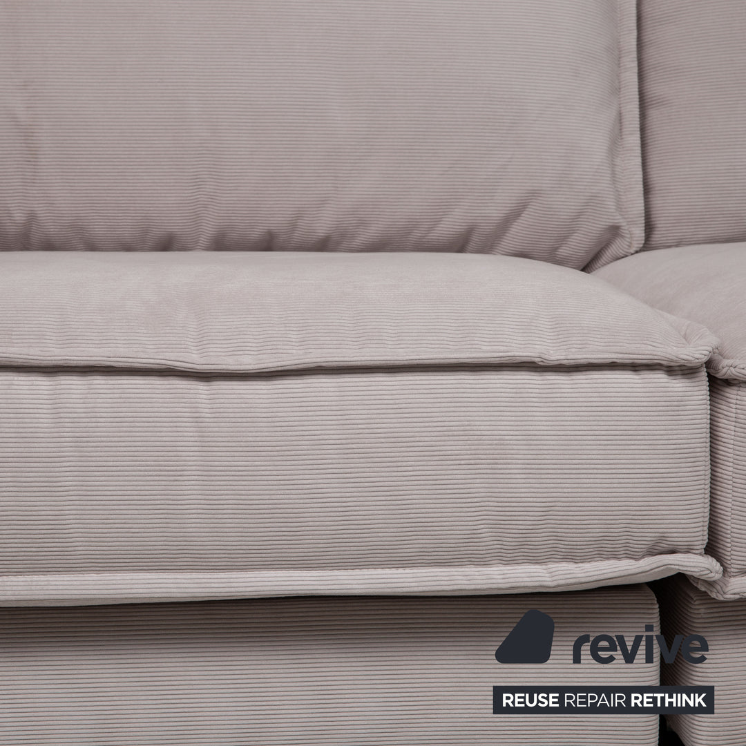 Bolia Noora Samt Stoff (Linea, Beige) Sofa Beige Ecksofa Couch