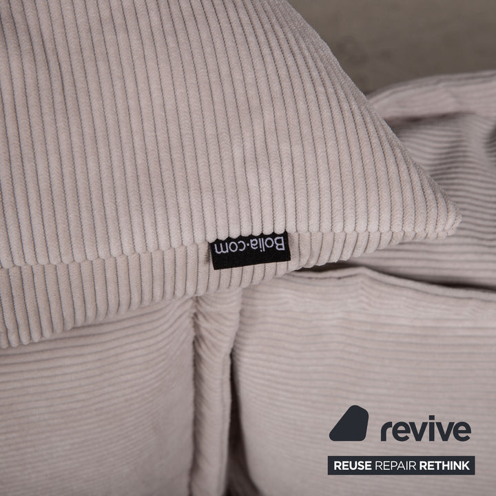 Bolia Noora Samt Stoff (Linea, Beige) Sofa Beige Ecksofa Couch