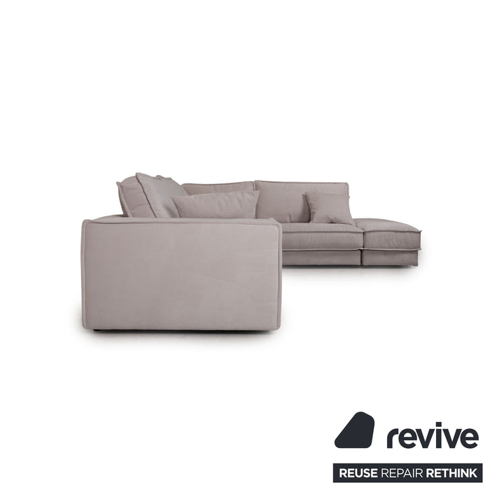 Bolia Noora Samt Stoff (Linea, Beige) Sofa Beige Ecksofa Couch