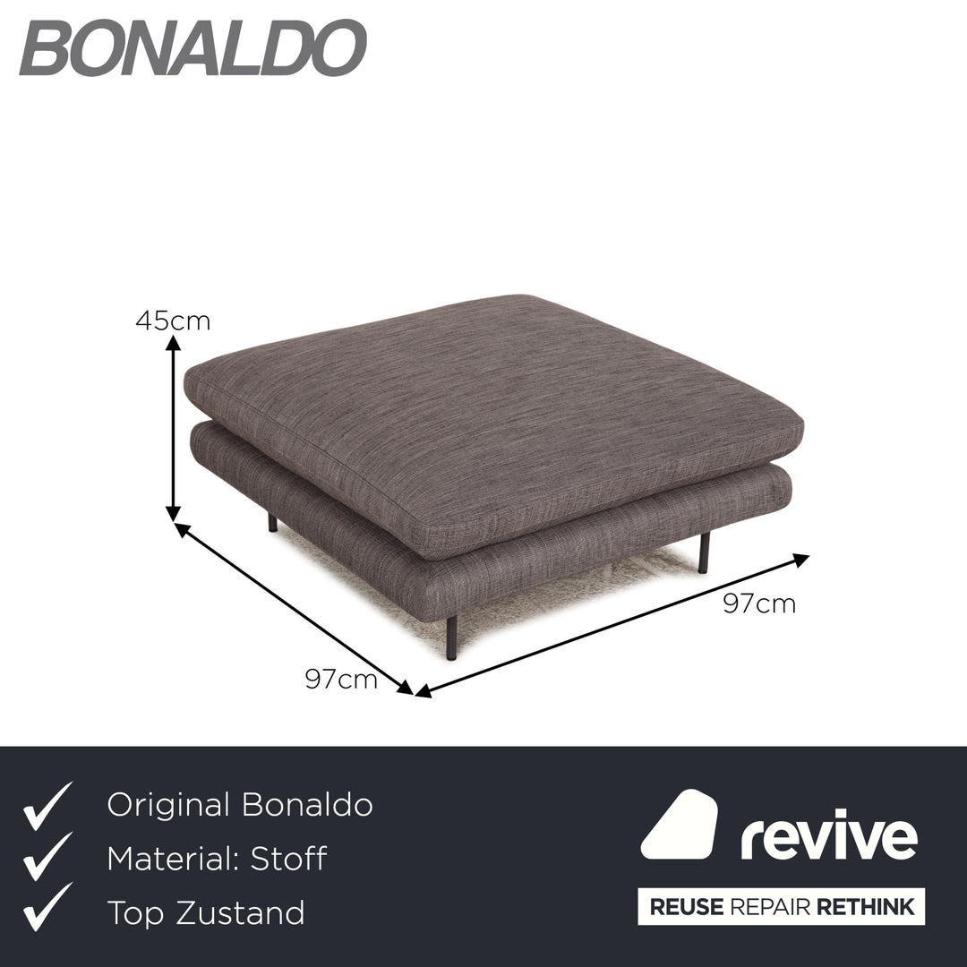 Bonaldo Lars Stoff Hocker Grau