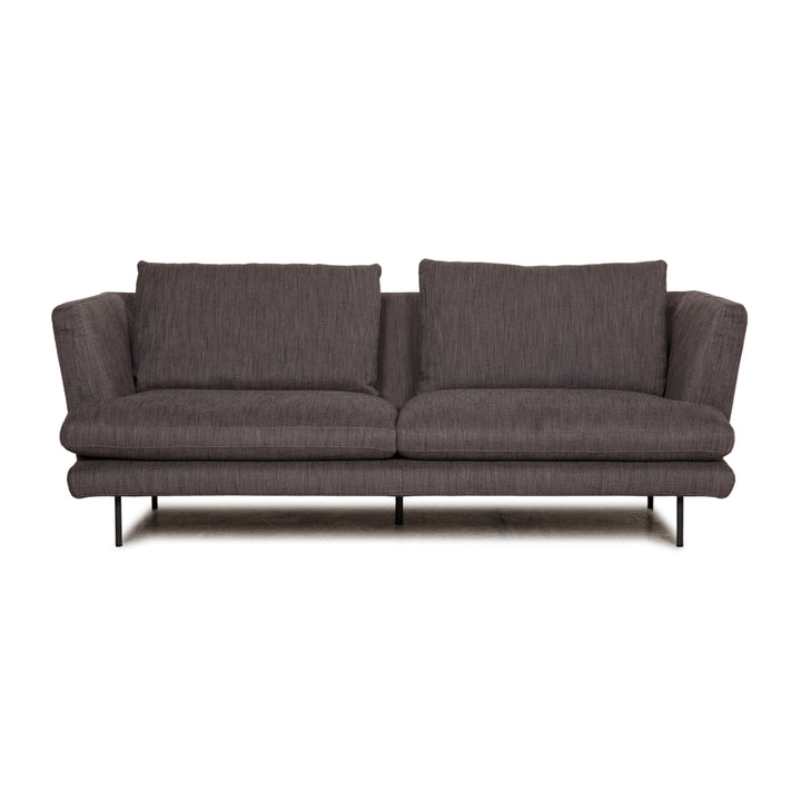 Bonaldo Lars Stoff Sofa Grau Zweisitzer Couch inkl. Kissen