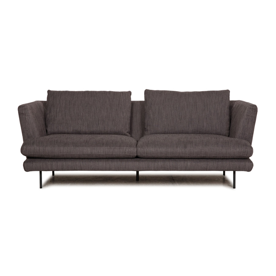Bonaldo Lars Stoff Sofa Grau Zweisitzer Couch inkl. Kissen