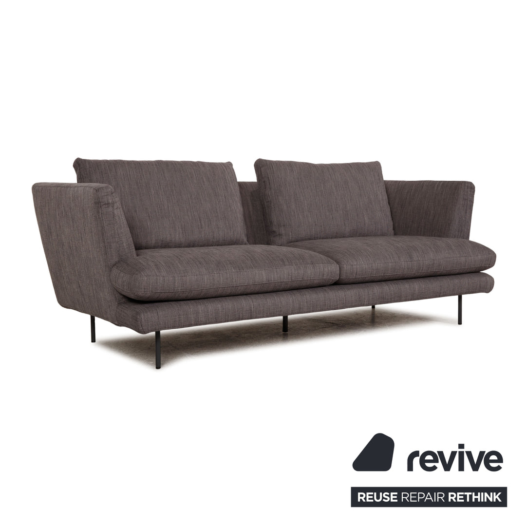 Bonaldo Lars Stoff Sofa Grau Zweisitzer Couch inkl. Kissen